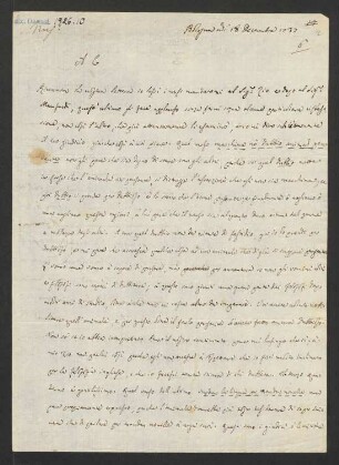 Brief an Francesco Algarotti : 18.12.1732