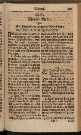 XXIV. Morgen-Lieder
