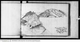 Skizzenbuch Capri, Sizilien, Capri, die Villa des Tiberius