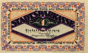 Kriegsnotgeld - 1 Mark