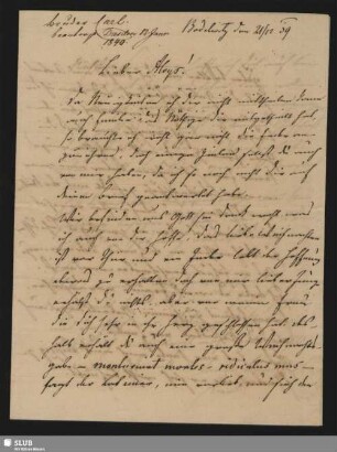 Nr. 79-82. Briefe von Apell, Carl und Emilie an Aloys Apell