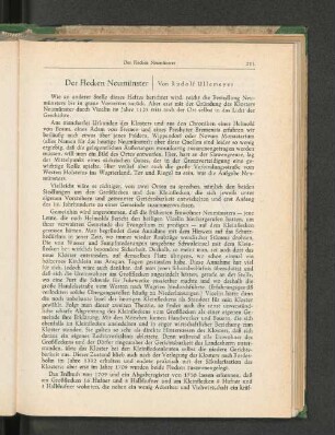 Der Flecken Neumünster