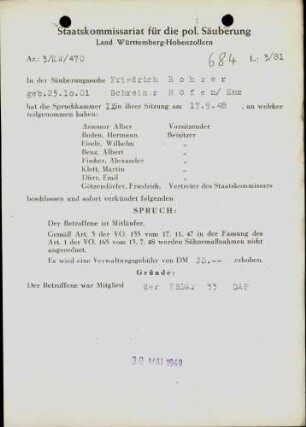 Rohrer, Friedrich