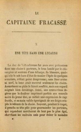 X. Une tète d'ans une lucarne