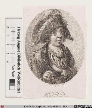 Bildnis Johann Ludwig Graf von Hordt (eig. Hård)