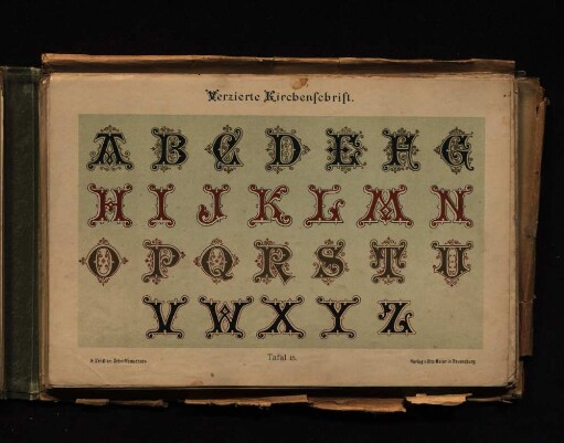 Verzierte Kirchenschrift - Tafel 15