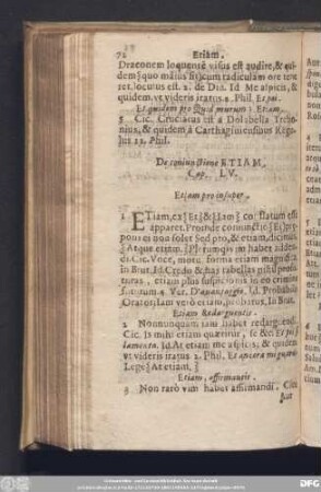 De coniunctione Etiam. Cap. LV.