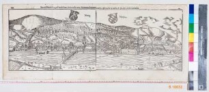 Heidelberg, Stadt und Schloss von Norden (Panorama)