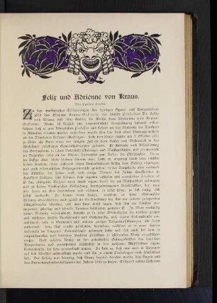 Felix und Adrienne von Kraus