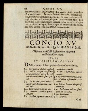 Concio XV. Dominica III. Quadragesimae.