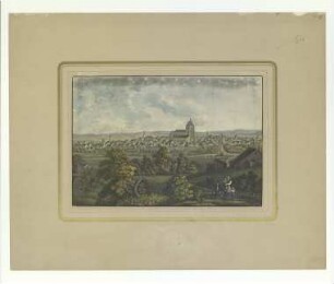 Ulm von Norden. Um 1840