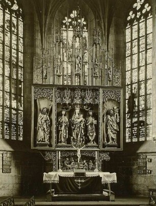 Marienaltar : Kamenz. Kirche St. Marien (1401/1500). Marienaltar (1509)