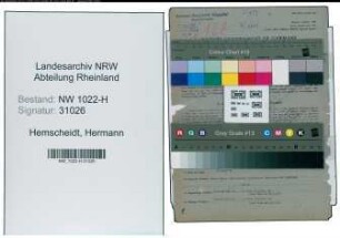 Entnazifizierung Hermann Hemscheidt , geb. 22.09.1884 (Fabrikant)