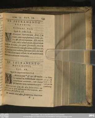 De Sacramento Ordinis, Titulus VIII.