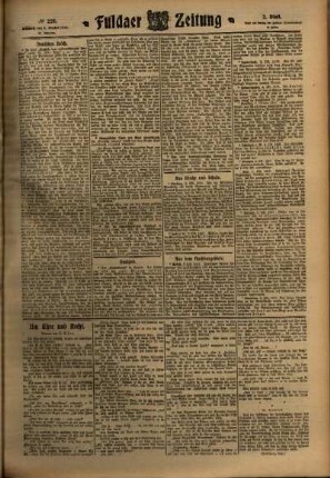 Zweite Ausgabe vom Mittwoch, den 05. Oktober 1910.