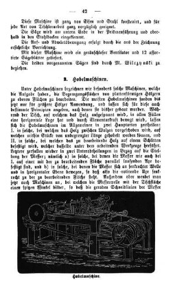 B. Hobelmaschinen.