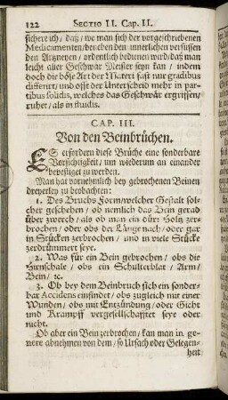 Cap. III. Von den Beinbrüchen.