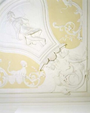 Eckdetail der Stuckdecke