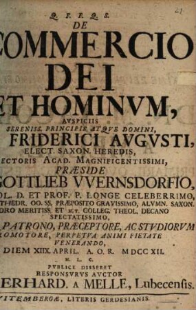 De commercio Dei et hominum