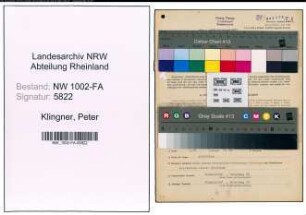 Entnazifizierung Peter Klingner, geb. 20.02.1908 (Kaufm.Angest.)
