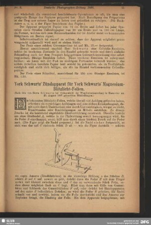 York Schwartz' Zündapparat für York Schwartz' Magnesium-Blitzlicht-Folien