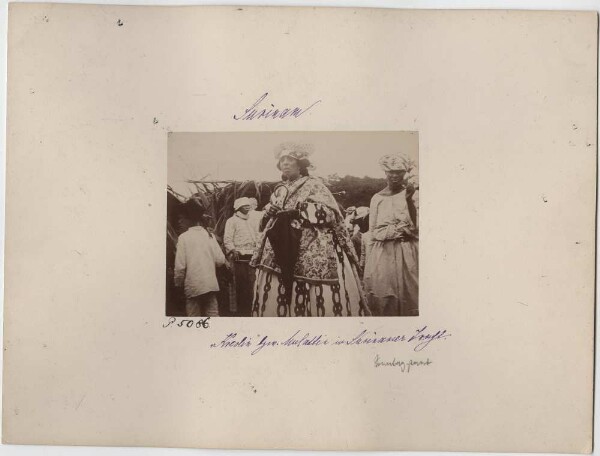 "Creole" or mulatto woman in Surinam costume