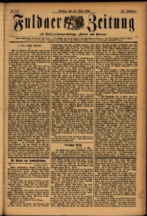 Ausgabe vom Freitag, den 22. Mai 1896.