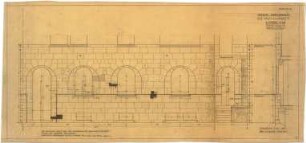 Billing, Hermann; Karlsruhe, Hirschstr. 101 a / Vorholzstr.; Haus Kohlbecker - Fassade zur Vorholzstraße (Ansicht; Schnitt 1. OG)