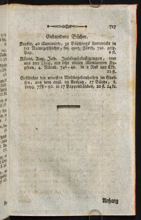 717, Gebundene Bücher.