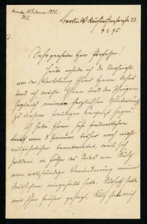 Berlin, 09.02.1895.