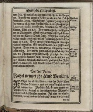 Vierdter Punct/ Rahel nennet ihr Kind BenOni.