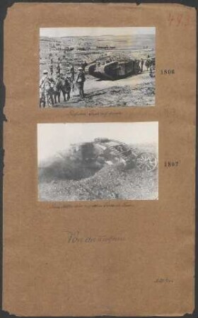 Englischer Tank auf Marsch