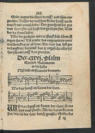 Der .cxxvi. Psalm ...