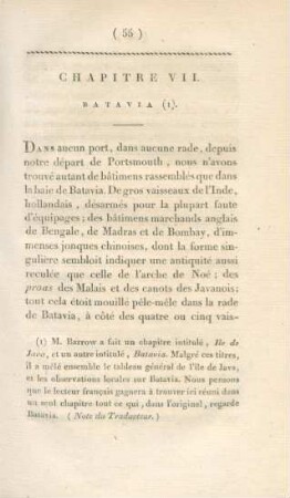 Chapitre VII. Batavia