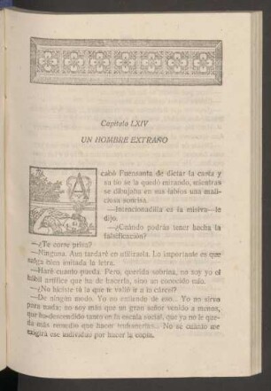 Capítulo LXIV - Un hombre extraño