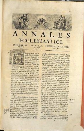 Annales Ecclesiastici Ab anno 1566 Ubi Odericus Raynaldus Desinit. 22