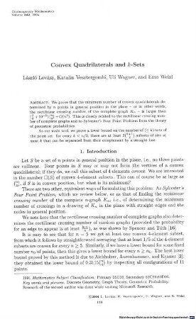 Convex quadrilaterals and k-sets