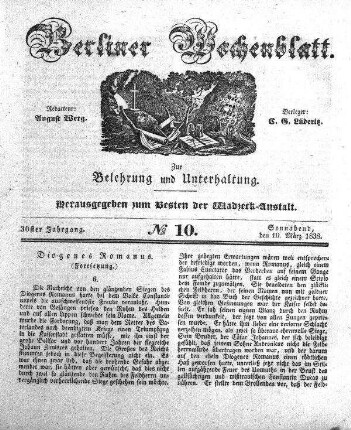 No. 10, Sonnabend, den 10. Maerz 1838.