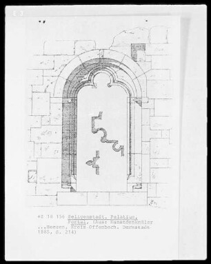 Seligenstadt, Palatium (sogenannte Kaiserpfalz), Portal