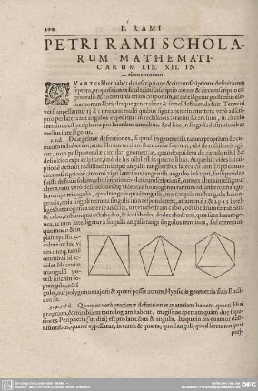 PETRI RAMI SCHOLARUM MATHEMATICARUM LIB. XII. IN 4 elementorum.