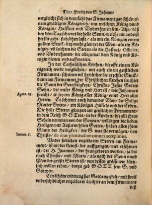 S. Johanns Predigen, Das ist: Einfaltige Beschreibung von siben nutzlichen Lehren : Als: Von S. Johanne Gottes Tauffer dem grossen, Jungkfrawen, Einsidel, Beichtigern, Propheten, Aposteln und Martyrer