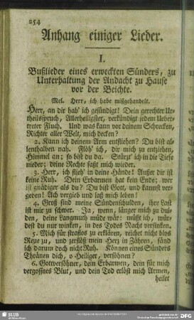 Anhang einiger Lieder