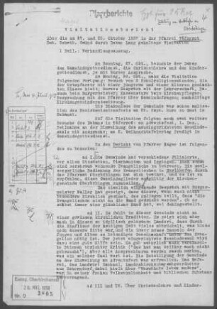 Täferrot: Visitationsbericht mit Pfarrbericht 1957