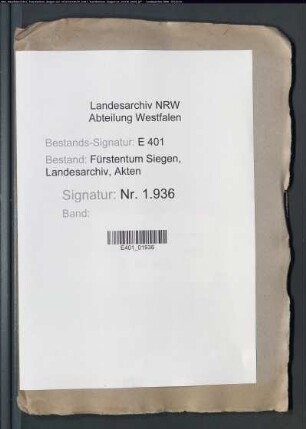 Renteirechnung des Amtes Siegen (zusammengestellt durch den Rentmeister Chun Schwartz)