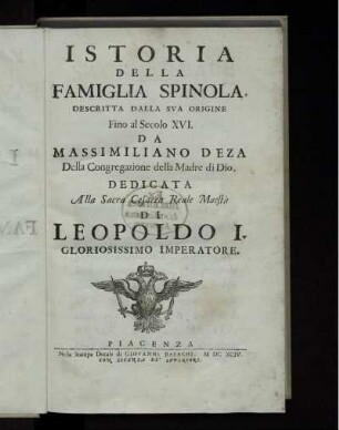 Istoria della famiglia Spinola