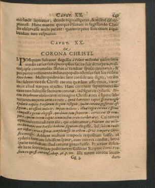 Caput XX. De Corona Christi.