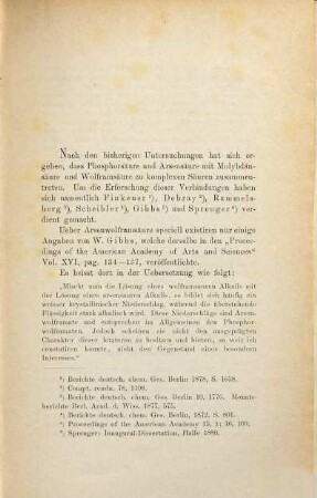 Über Arsenwolferamsäure und ihre Salze : Inaug. Diss.