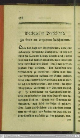 Barbarei in Deutschland, Zu Ende des dreizehnten Jahrhunderts