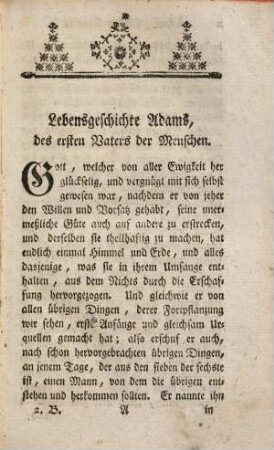 Sammlung anmuthiger und wahrhafter Geschichten, zur Bildung der Rechtschaffenheit und Tugend : aus größern Werken und fremden Sprachen zusammengetragen, 2