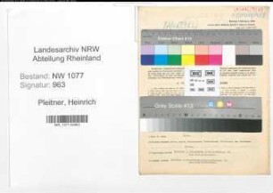 Entnazifizierung Heinrich Pleitner , geb. 26.02.1888 (Polizist)